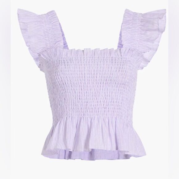 Hill House Linen Striped Paz Top NWT - Picture 1 of 8